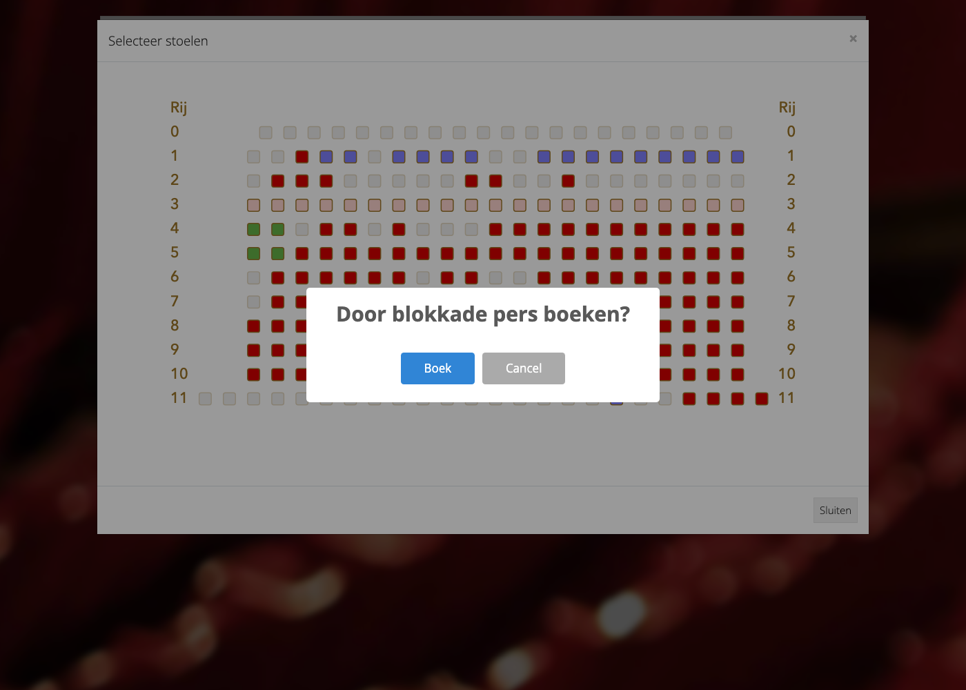 Blokkade-bevestiging